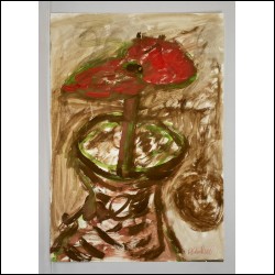 ЯКОВЛЕВ Владимир Игоревич (1934–1998) Красный цветок в вазе. 1970‑е