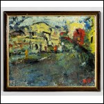 БУХ Арон Фроимович (1923–2006) Пейзаж с желтым домом. Таганка. 1995