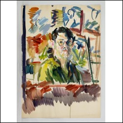 ЗЛОТНИКОВ Юрий Савельевич (1930–2016) Композиция № 28 (Портрет). 1962