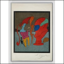 ШЕМЯКИН Михаил Михайлович (1943) Карнавалы Санкт-Петербурга. Бюст в маске. 1978
