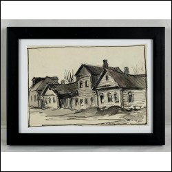 КРАСНОПЕВЦЕВ Дмитрий Михайлович (1925–1995) Старинные дома. 1949