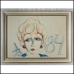 ЗВЕРЕВ Анатолий Тимофеевич (1931–1986) Девушка в рубиновых гвоздиках. 1984