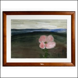 ЯКОВЛЕВ Владимир Игоревич (1934–1998) Розовый цветок в пейзаже. 1960–70‑е