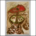 ЯКОВЛЕВ Владимир Игоревич (1934–1998) Красный цветок в вазе. 1970‑е