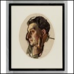 СОМОВ Константин Андреевич (1869–1939) Портрет М. Г. Лукьянова в профиль. 1928