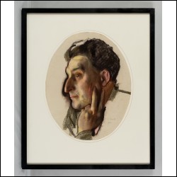 СОМОВ Константин Андреевич (1869–1939) Портрет М. Г. Лукьянова в профиль. 1928