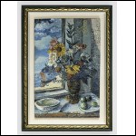 БУРЛЮК Давид Давидович (1882–1967) Букет на окне. 1940