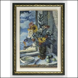 БУРЛЮК Давид Давидович (1882–1967) Букет на окне. 1940