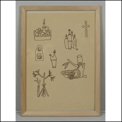 КРАСНОПЕВЦЕВ Дмитрий Михайлович (1925–1995) Семь эскизов натюрмортов. 1980‑е