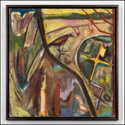 ВОРОШИЛОВ Игорь Васильевич (1939–1989) Пейзаж с птицей. 1970