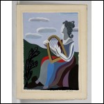 ЭКСТЕР Александра Александровна (1882–1949) Страница из рукописной книги стихов Сапфо «Поэзии». 1944