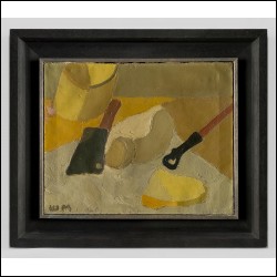 ШЕМЯКИН Михаил Михайлович (1943) Натюрморт с ливерной колбасой. 1962