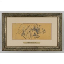 ЗВЕРЕВ Анатолий Тимофеевич (1931–1986) Портрет художника Владимира Николаевича Немухина. 1983