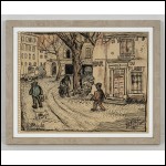 БУРЛЮК Давид Давидович (1882–1967) Уличная сценка в Арле. 1949