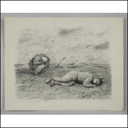 БАСЫРОВ Гариф Шарипович (1944–2004) Лист 2 из серии «Спящие». 1987