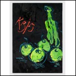 КАЗАРИН Виктор Семёнович (1948–2021) Бутылка и яблоки. 2015