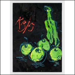 КАЗАРИН Виктор Семёнович (1948–2021) Бутылка и яблоки. 2015