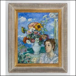 БУРЛЮК Давид Давидович (1882–1967) Маруся в Позитано. Италия. 1962