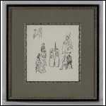 СВЕШНИКОВ Борис Петрович (1927–1998) Сказочные персонажи. Эскиз иллюстрации. 1960–70‑е