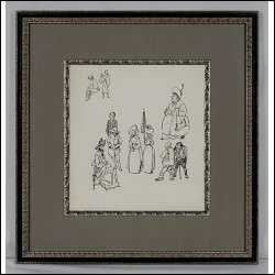 СВЕШНИКОВ Борис Петрович (1927–1998) Сказочные персонажи. Эскиз иллюстрации. 1960–70‑е