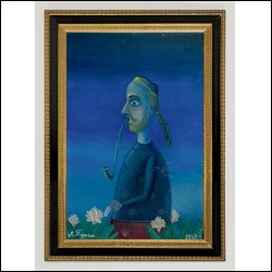 ПУРЫГИН Леонид Анатольевич (1951–1995) Курильщик трубки. 1993