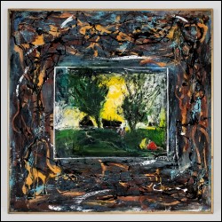 СЛЕПЫШЕВ Анатолий Степанович (1932–2016) Маленькая деревня. Сельский пейзаж. 1993