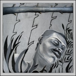 КРАСЕВ Юрий (Циркуль) (1960–2018) Портрет артиста Ю. Циркуля. 1989