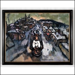 РАБИН Оскар Яковлевич (1928–2018) Город в провинции с фонарем. 2006