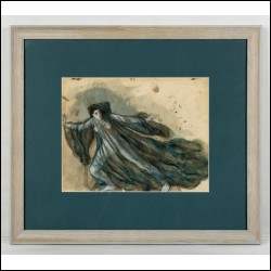 ЧЕЛИЩЕВ Павел Фёдорович (1898–1957) Эскиз костюма для балета Джорджа Баланчина «Скиталец». 1933–1935