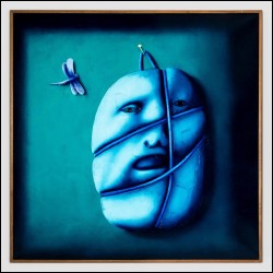 ЦЕЛКОВ Олег Николаевич (1934–2021) Подвешенное лицо и стрекоза. 1988