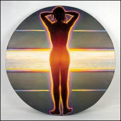 ШАБЛАВИН Сергей Петрович (1944) Море и фигура. Из серии «Горизонтали и вертикали». 1990