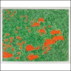 ЧЕРНЫШОВ Михаил Иванович (1945) Атака оранжевых на зеленом фоне. 2003