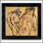 ЗВЕРЕВ Анатолий Тимофеевич (1931–1986) Обнаженная с лошадкой. 1983