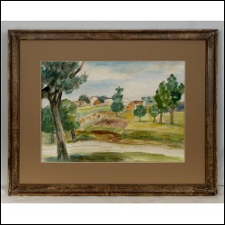 ФЕДЕР Адольф (1886–1943) Деревенька на юге Франции. Конец 1910‑х — 1920‑е