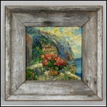 БУРЛЮК Давид Давидович (1882–1967) Букет на балконе. Позитано. 1954