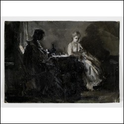 КРАСНОПЕВЦЕВ Дмитрий Михайлович (1925–1995) Автопортрет с женой. 1947