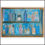 РОГИНСКИЙ Михаил Александрович (1931–2004) Полки с бутылками. 1978