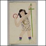 ВАСИЛЬЕВА Мария Васильевна (1884–1957) Иоанн Креститель. Эскиз костюма для бала «Черной нищеты» (Le Bal de la Misère Noir). 1927–1928