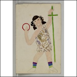 ВАСИЛЬЕВА Мария Васильевна (1884–1957) Иоанн Креститель. Эскиз костюма для бала «Черной нищеты» (Le Bal de la Misère Noir). 1927–1928