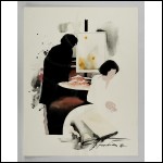 ГОРОХОВСКИЙ Эдуард Семёнович (1929–2004) Художник и модель. 1992