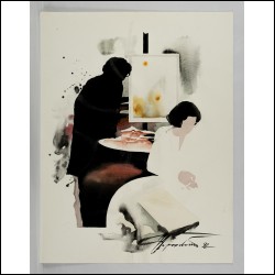ГОРОХОВСКИЙ Эдуард Семёнович (1929–2004) Художник и модель. 1992