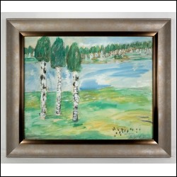 ЯКОВЛЕВ Владимир Игоревич (1934–1998) Пейзаж с березами. 1974