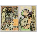 КОШЕЛОХОВ Борис (Боб) Николаевич (1942–2021) Две композиции: 920/4 (Автопортрет) и 966/5 (С цветком). 2000‑е