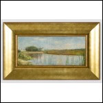 КУВШИННИКОВА Софья Петровна (1847–1907) Пейзаж с церквушкой. Середина 1880‑х — начало 1890‑х