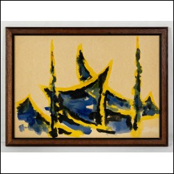 ВЕЧТОМОВ Николай Евгеньевич (1938–2007) Сине‑желтые формы. 1962