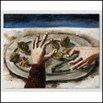 НЕСТЕРОВА Наталья Игоревна (1944–2022) Тарелка с грецкими орехами. 2004