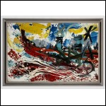 ЗВЕРЕВ Анатолий Тимофеевич (1931–1986) и КАЗАРИН Виктор Семёнович (1948–2021) Колесный пароход. 1986