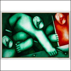 ЦЕЛКОВ Олег Николаевич (1934–2021) Игра в бильярд. 2014